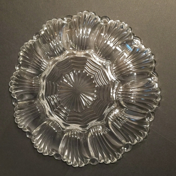 Clear Glass Deviled Egg Dish Tray - Picture 2 of 2